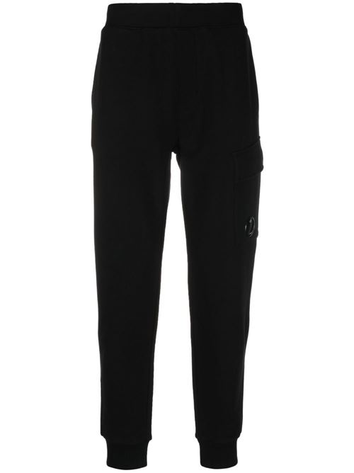 Pantalone tuta nero con tasca cargo CP COMPANY | 14CMSP017A005086W999